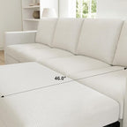 Belffin Modular Sectional Sleeper Sofa Bed - Image 6