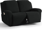 TAOCOCO Recliner Loveseat Slipcover, 6 Pieces Dual Recliner Sofa Covers by TAOCOCO
