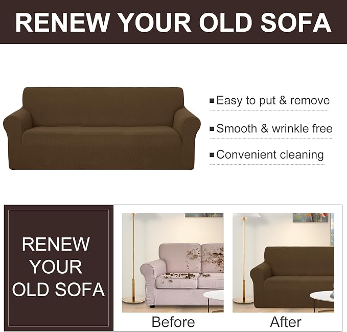 U-NICE HOME Stretch Couch Cover Slipcover - Image 5