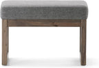SIMPLIHOME Milltown Small Ottoman Bench - Image 4