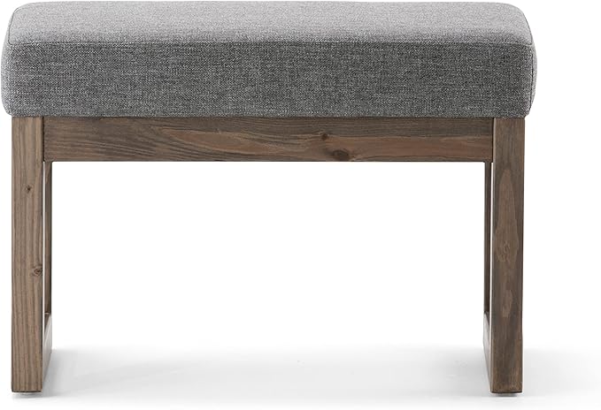 SIMPLIHOME Milltown Small Ottoman Bench - Image 4