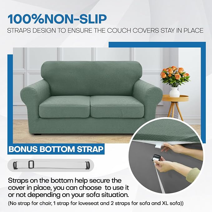 XINEAGE New 4 Pieces Couch Covers - Image 7