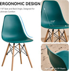 5-Piece Round Dining Table Set, Small 35.5" Kitchen Table Chairs Set of 4 Space - Image 5