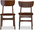 Baxton Studio Set of 2 Netherlands Mid-Century Modern Scandinavian Style Dark - Image 3
