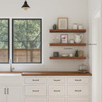 Floating Shelves for Wall, Bathroom Shelves Over Toilet, Wall Shelves & Book - Image 6