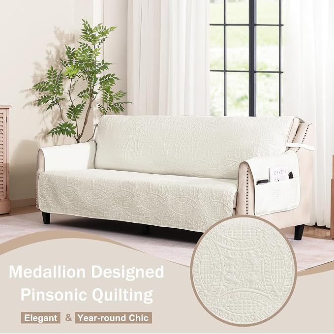 Quilted Grand Sofa Covers Washable, Couch Cover - Image 2