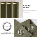 MIULEE 100% Blackout Linen Curtains - Image 4