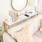 MAHANCRIS Console Table, Narrow Sofa Table, 43.3” Entrance Table - Image 5