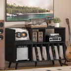 LELELINKY Large 48'' Record Player Stand by LELELINKY