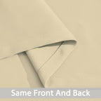 Yakamok Beige Room Darkening Window Curtains 52x36 Inch - Image 6