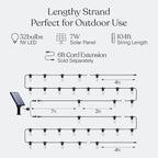 Brightech 104 FT Ambience Pro Solar Powered Outdoor LED String Lights - Image 5