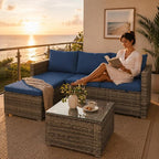 SUNLEI Small Outdoor Sofa Patio Furniture Set - Image 3