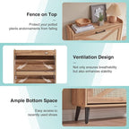 Barnyatoh Shoe Storage Cabinet, Boho Shoe Organizer - Image 4