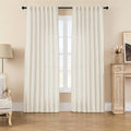 Joydeco Linen Curtains 2 Panel Set by JOYDECO