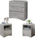 3 Piece Bedroom Set, Dresser and Nightstand Sets by SOLACEFURNITURE