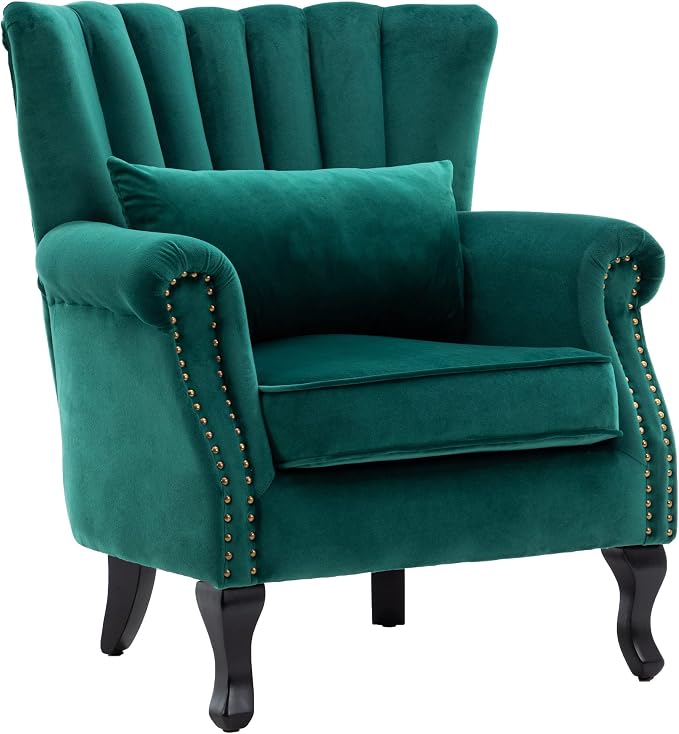 Velvet Accent Chairs Set of 2 - Image 4