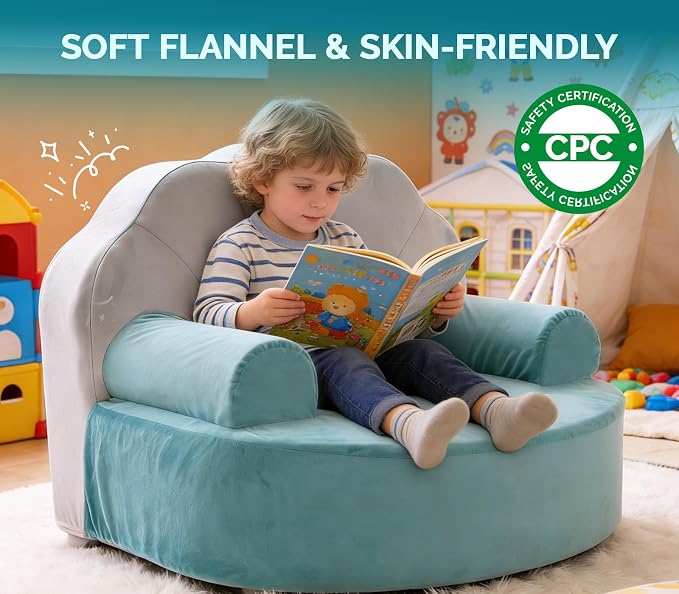 Snuggly Toddler Chair, Soft Kids Sofa - Image 3