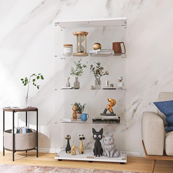 LFT HUIMEI2Y Glass Display Cabinet 4-Shelf by LFTHUIMEI2Y