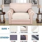 H.VERSAILTEX Super Stretch Individual Seat Cushion Covers Armchair Sofa Covers - Image 2