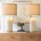 G-SAFAVA 24.25" Table Lamps Set of 2 Modern Ceramic Lamps - Image 9