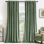 MIULEE Sage Green Velvet Curtains 52x90 inches Luxury Blackout Curtains | by MIULEE