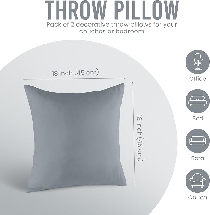 Utopia Bedding 18x18 Pillow Inserts, Sofa & Couch – Soft, Supportive & Fluffy - Image 5