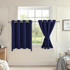 Blackout Curtains for Bedroom, 52 x 30 Inch, 2 Panels | Thermal Insulated & by Hiasan