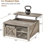 SEDETA 31.5" Lift Top Coffee Table - Image 2