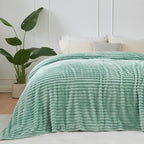 NEWCOSPLAY Fleece Ribbed Cozy Throw Blanket - Image 7