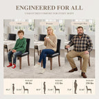 Dining Chairs Set of 2, Modern Dining Room Chairs - Image 7