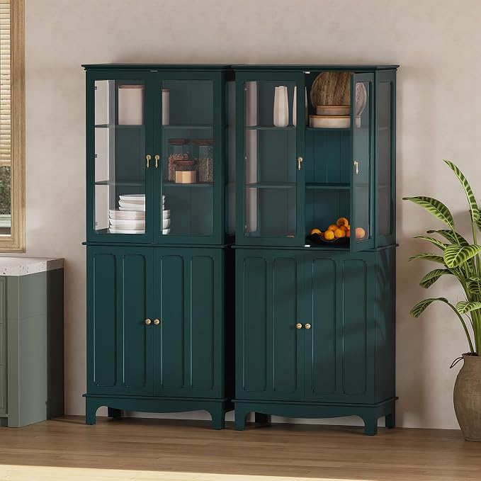 ARTPOWER 72" Freestanding Kitchen Pantry Storage Sideboard, Classical Tall - Image 7
