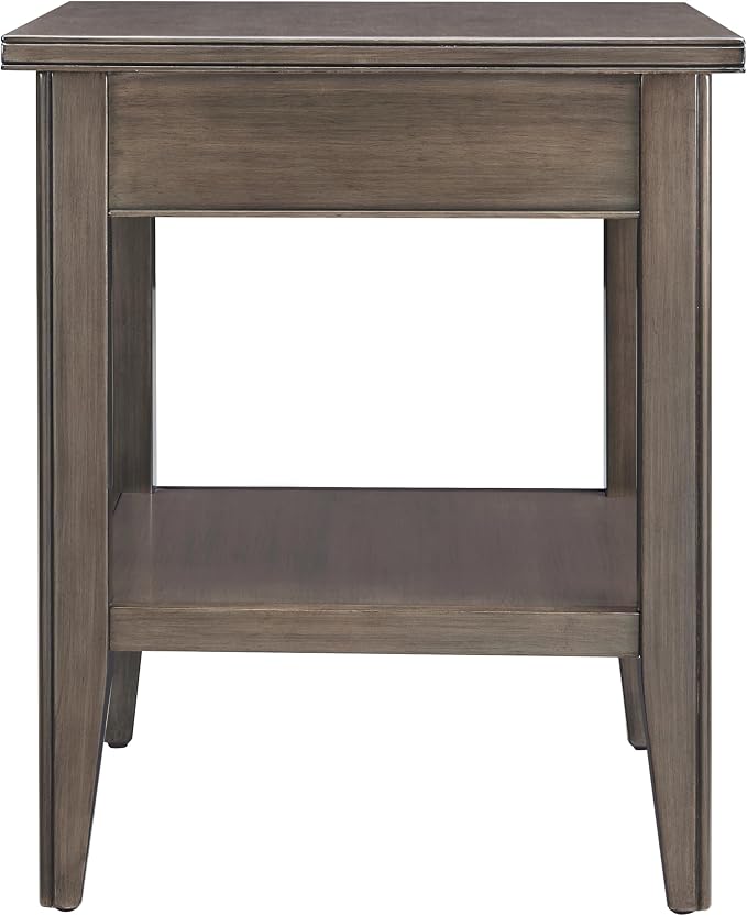 Leick Home Laurent End Table, Solid Wood, - Image 6