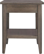 Leick Home Laurent End Table, Solid Wood, - Image 6