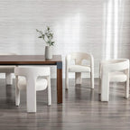 BESTANO Modern Velvet Fabric Upholstered Dining Chairs - Image 4