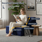 Tiita Folding Sofa Bed Single Size, Convertible Sleeper Chair Mattress - Image 3