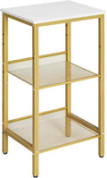HOOBRO Tall Side Table, 3-Tier Telephone End Table by HOOBRO