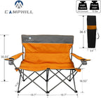 Camping Chair Set of 3, Outdoor Folding Camping Chairs - Image 3