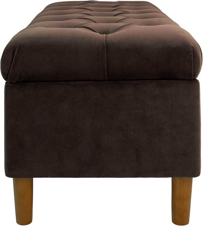Homepop Home Decor | Tufted Ainsley Button Storage Ottoman Bench - Image 5