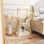 FROMJBEST End Table with Charging Station, Side Table with USB Ports and Outlets - Image 2