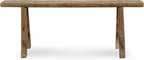 Artissance Handmade Wooden Entryway Bench, Vintage Noodle Bench by Unknown