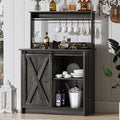 4ever2buy Farmhouse Coffee Bar Cabinet by 4ever2buy