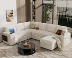 Vipbear 111" Modular Sectional Sleeper Sofa - Image 2