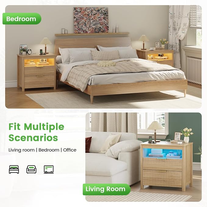 WOOVIVS End Table Set of 2 - Image 8
