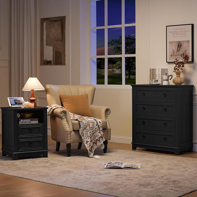 Joaxswe Farmhouse 4 Drawer Dresser - Image 11