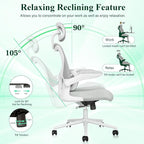 SUNNOW Ergonomic Office Chair, Comfy Mesh Desk Chair, High Back Computer Gaming - Image 8