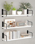 Floating Shelves, 24 Inches Easy to Install Wall Mounted Shelves, Rustic Wood by TheBestChoiceforYourHome