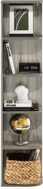 Furinno PASIR Book Shelf, 5-Tier Corner Bookshelf - Image 5