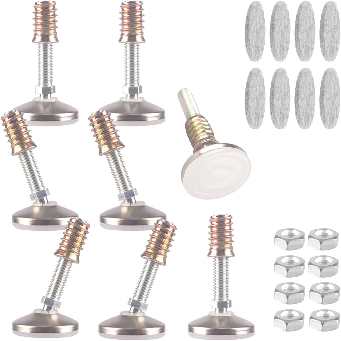 HUAYY Furniture Levelers Swivel Feet, Angle Height Adjustable, Heavy Duty by HUAYY