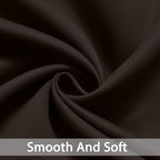 Yakamok Room Darkening Curtains 52x96 inch Length Dark Brown-Living Room | 2 - Image 6