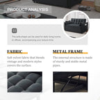 Futon Sofa Bed, Modern 3 in 1 Convertible Sleeper Sofa, Pull Out Couch Bed - Image 4